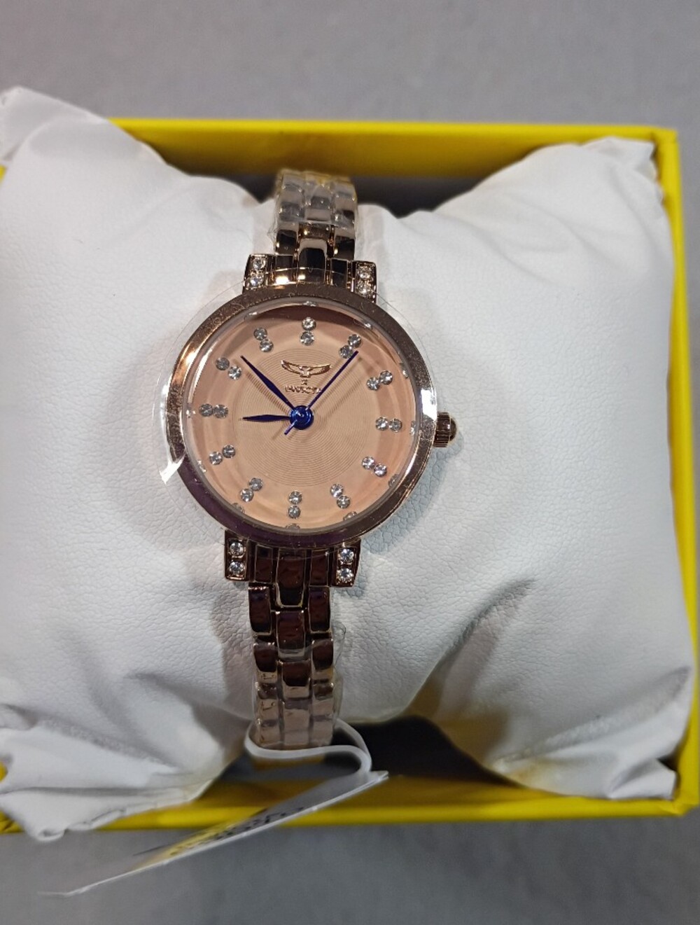 Invicta Rose Gold Crystal Accent Women's Bracelet Watch